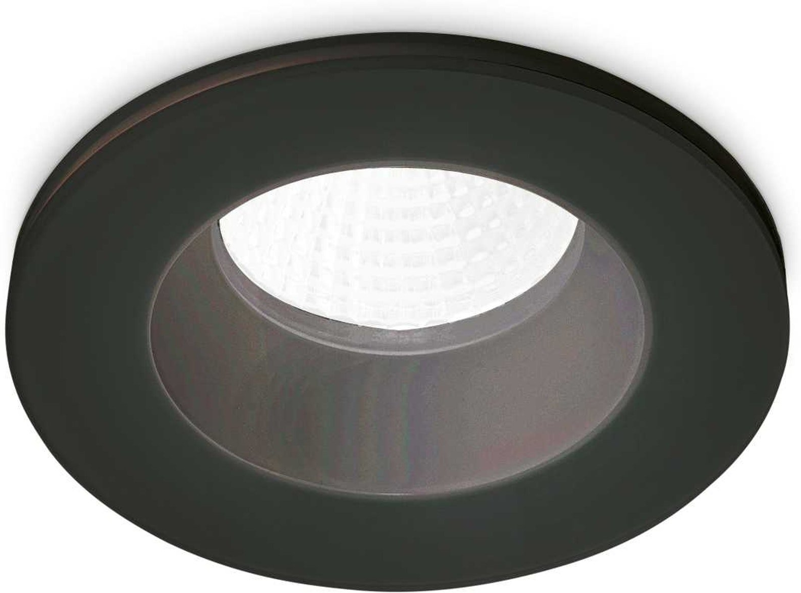 Indbygningslampe Ideal Lux Room-65 Led Downlight Ip65 Sort ø9   Cm