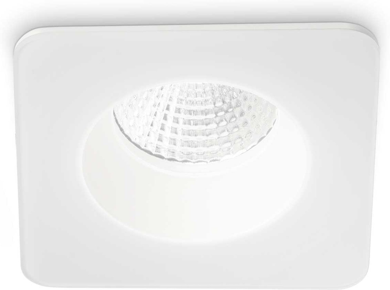 Indbygningslampe Ideal Lux Room-65 8w Led 800 Lm Downlight Ip65 Hvid Aluminium 10           Cm