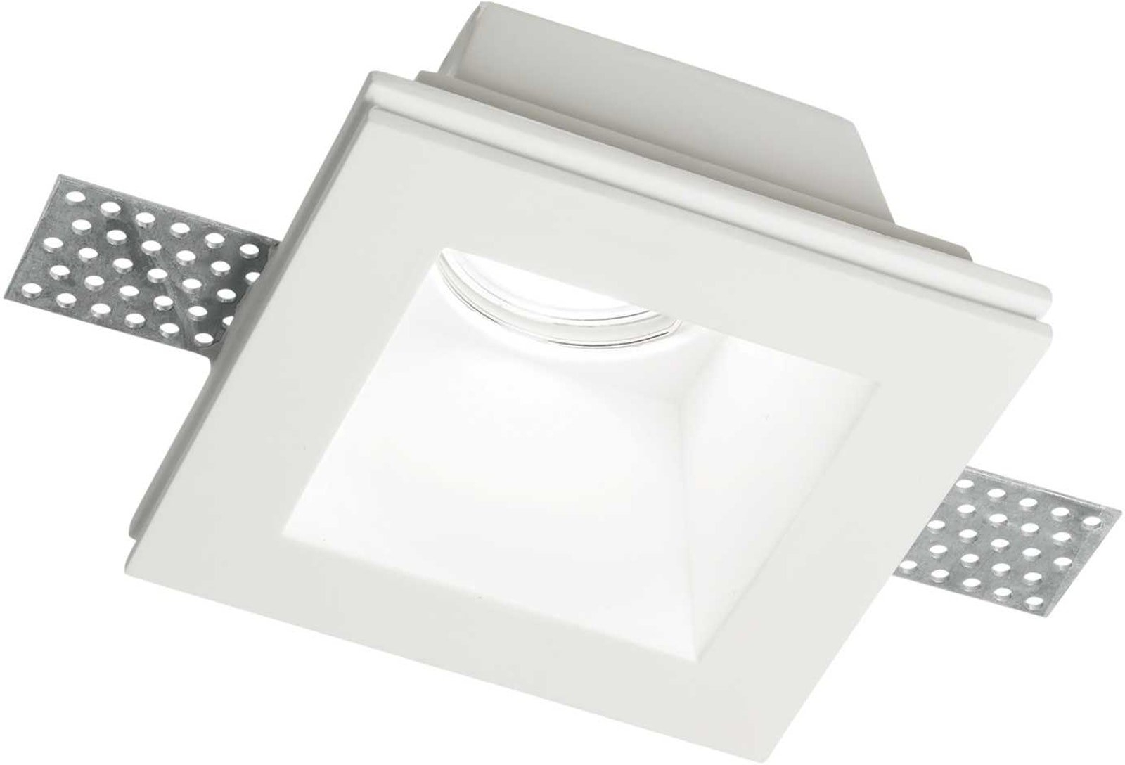 Indbygningslampe Ideal Lux Samba Gips Hvid 11x11x17   Cm Gu10 Downlight 50w
