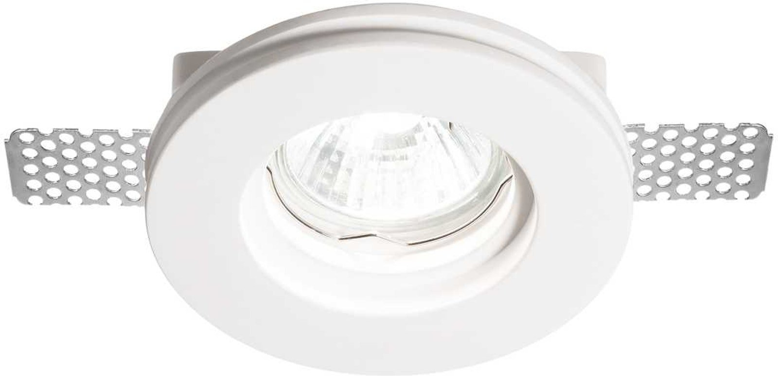 Indbygningslampe Ideal Lux Samba Hvid Gips ø10 Cm Gu10-fatning Minimalistisk Design