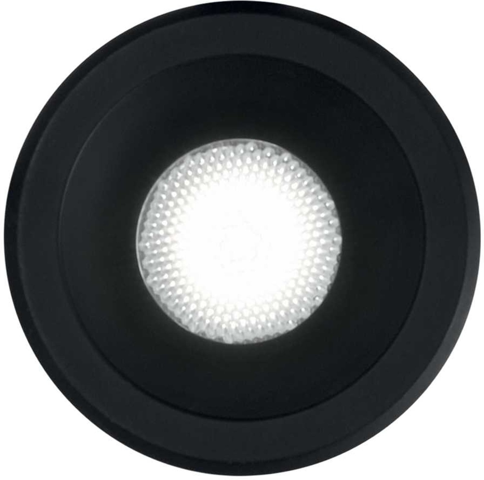 Indbygningslampe Ideal Lux Virus Led ø40 Mm 3000   Sort Aluminium