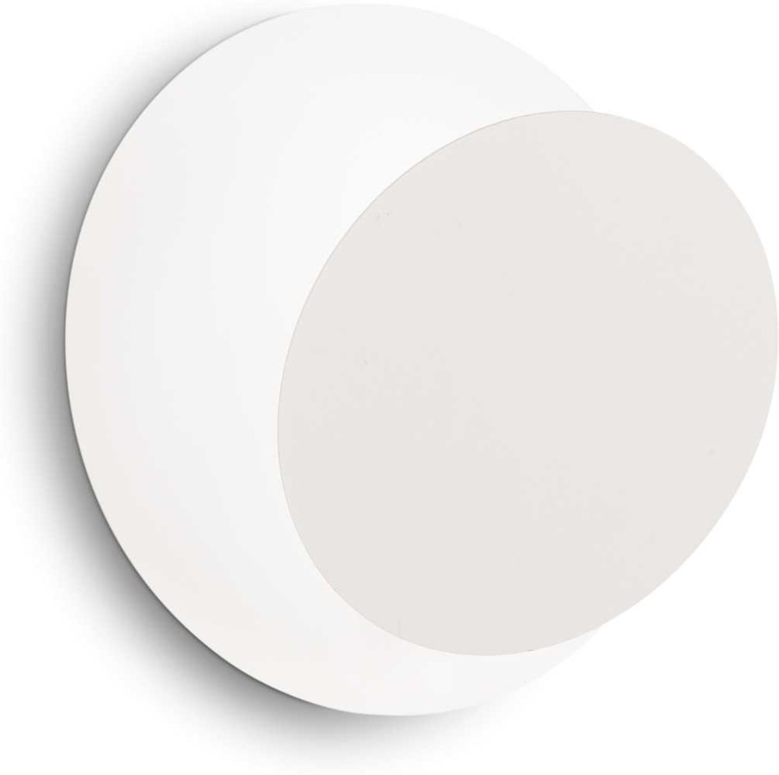 Indendørs Væglampe Ideal Lux Tick Led Metal Hvid ø18   B7   H4 Cm 6w 600 Lm 3000k