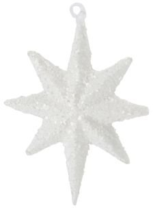 Juleglasornament House Doctor Ornament Hvid Stjerne H9 4ã B7ã D1 Cm