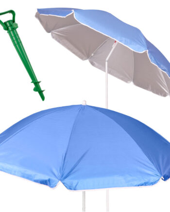 Justerbar  Knækkelig  Foldbar Uv-parasol 150 Cm Blå