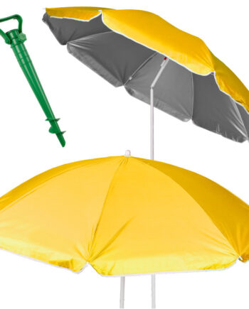 Justerbar  Knækkelig  Foldbar Uv-parasol 150 Cm Gul