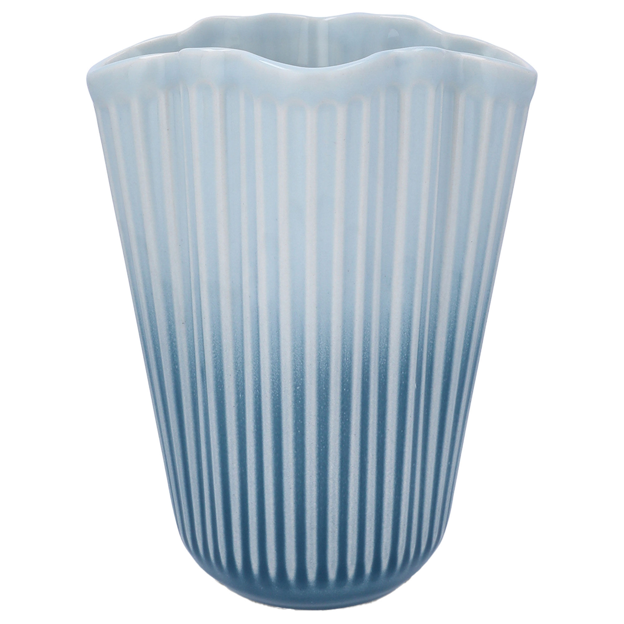 Kähler Hammershøi Unfold Vase 20 5cm Blå
