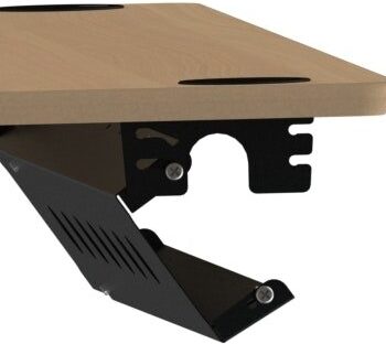 Kabelbakke Zennord Flexdesk Justerbar 96 166 Cm Sort Ral9004 Metal Svingbar Kabelholder