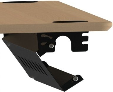 Kabelbakke Zennord Flexdesk Justerbar 96 166 Cm Sort Ral9004 Metal Svingbar Kabelholder