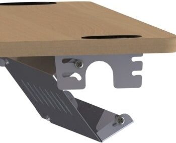 Kabelbakke Zennord Flexdesk Svingbar Justerbar 96 166 Cm Sølv Metal Kabelstyring