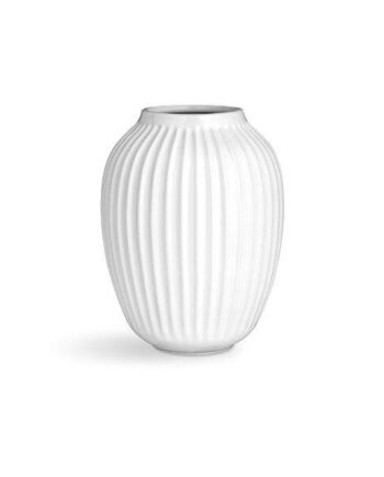 Kahler Kähler Hammershøi Vase Hvid H25 Cm  : Erling Christensen Møbler  : Erling Christensen Møbler