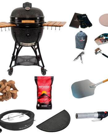 Kamado Sumo Classic Maxi Gen   Kamadogrill Med Deluxe-pakke  Sort