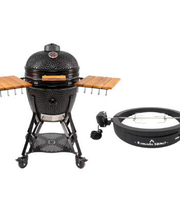 Kamado Sumo Large Gen   Kamado-grill Med Grillmesterens Rotisserie  Sort