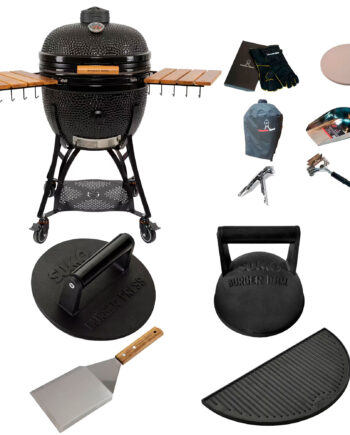 Kamado Sumo Maxi Gen   Kamado-grill Med Smashpakke  Sort