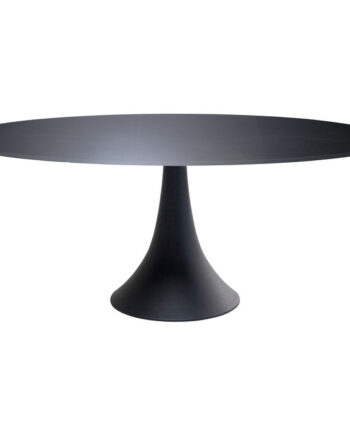 Kare Design Grande Possibilita Spisebord  Oval Keramik Dolomit Og Sort Aluminium  180x120