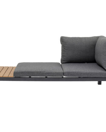 Kare Design Recamiere Happy Day Left Chaiselong Polyester  Wpc Og Aluminium  166x66