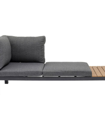 Kare Design Recamiere Happy Day Right Chaiselong Aluminium  Wpc Og Polyester  166x66