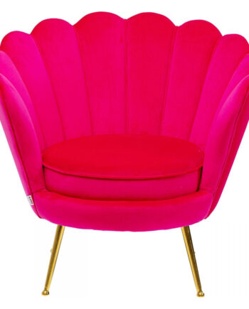 Kare Design Water Lily Pink Lænestol     Armlæn Pink Polyester Og Stål