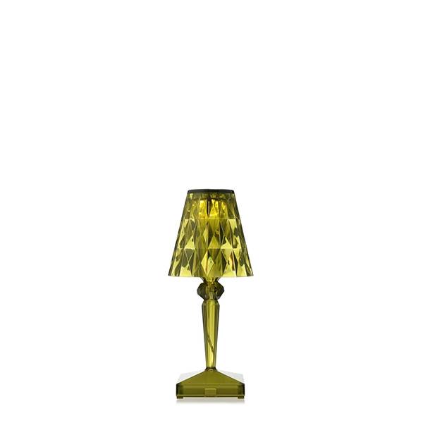 Kartell Battery Bordlampe Transparent Green  : Erling Christensen Møbler