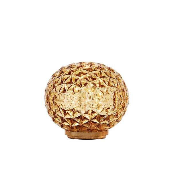 Kartell Mini Planet Battery Bordlampe Crystal Yellow  : Erling Christensen Møbler