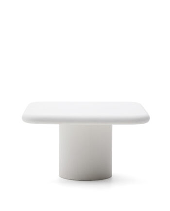 Kave Home Addaia Havebord  Kvadratisk Hvid Cement  135x135