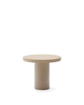 Kave Home Aiguablava Havebord  Rund Beige Cement  ø90