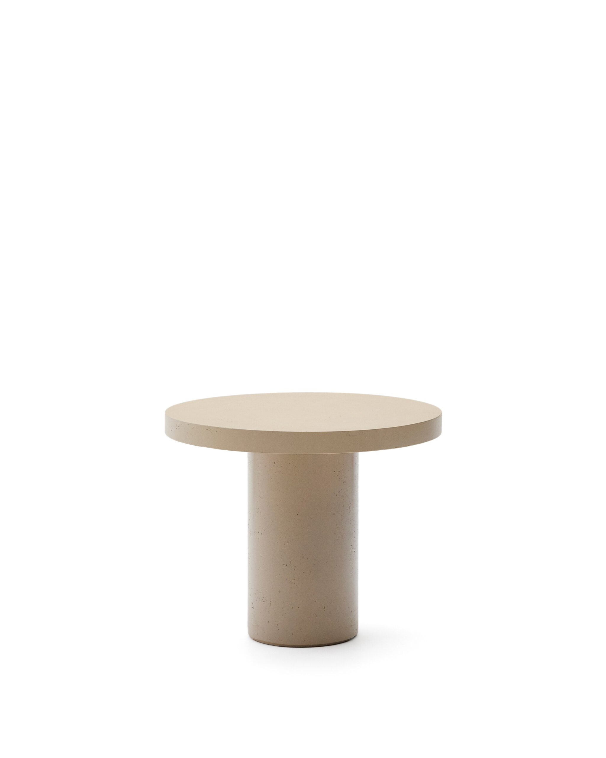 Kave Home Aiguablava Havebord Rund Beige Cement ø90