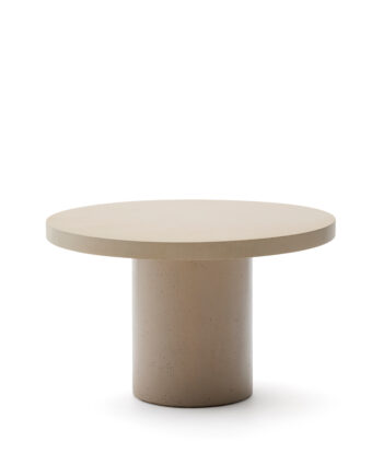 Kave Home Aiguablava Havebord  Rund Beige Cement  ø120