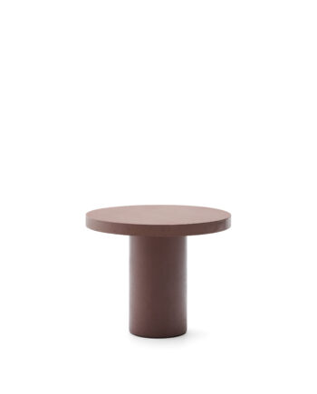 Kave Home Aiguablava Havebord  Rund Terracotta Cement  ø90