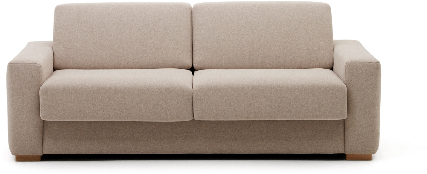 Kave Home Anley  -personers Sovesofa Beige Med Viskoelastisk Madras Og Italiensk åbningsmekanisme