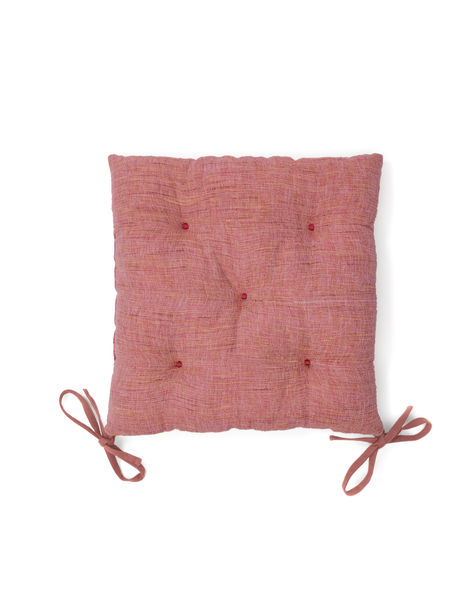 Kave Home Aren Stolehynde Kvadratisk Pink Stof 45x45