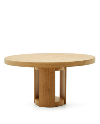 Kave Home Artis Spisebord     Tillægsplade  Rund Natur Egefinã   Og Egetræ  150 200 X80
