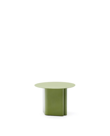 Kave Home Arvin Sidebord  Rund Grøn Jern  ø55