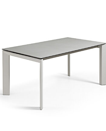 Kave Home Axis Spisebord     Butterflybordplade Hydra Lead Porcelæn Og Grå Stål  160 220