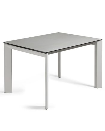Kave Home Axis Spisebord     Butterflybordplade Hydra Plomo Porcelæn Og Grå Stål  120 180