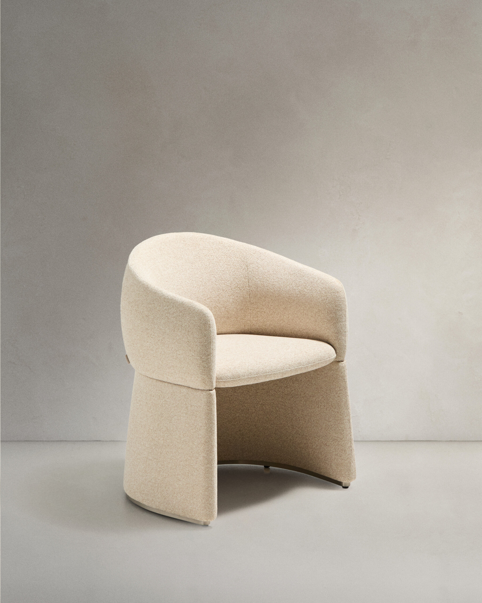 Kave Home Bosca Lænestol Armlæn Beige Chenille Stof