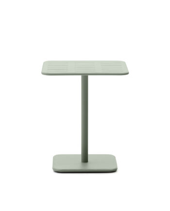 Kave Home Brai Havebord  Kvadratisk Turkis Galvaniseret Stål  70x70
