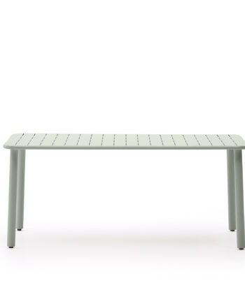 Kave Home Brai Havebord  Rektangulær Turkis Galvaniseret Stål  180x90