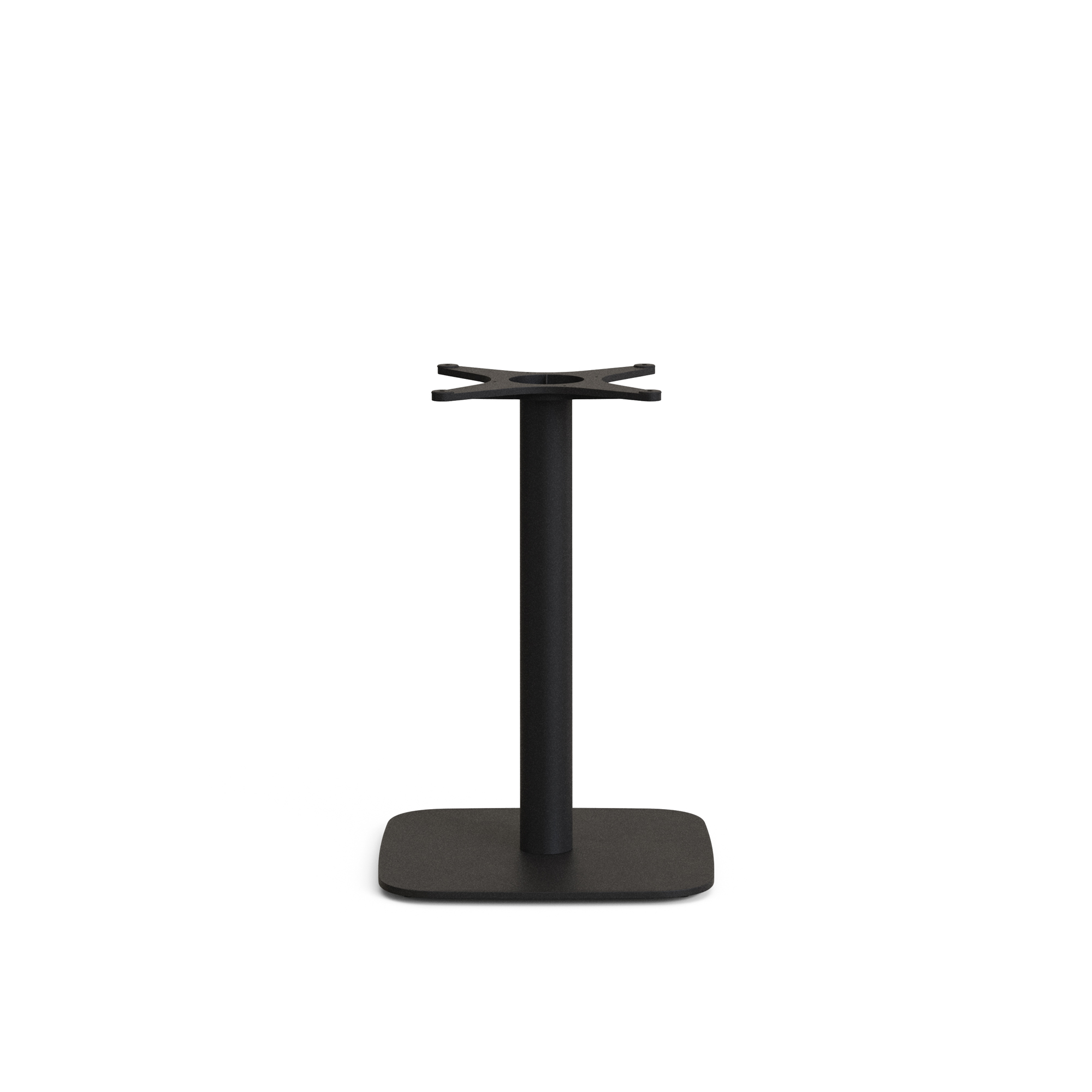Kave Home Dina Bar-bordben Med Firkantet Metalbund Malet Sort Finish