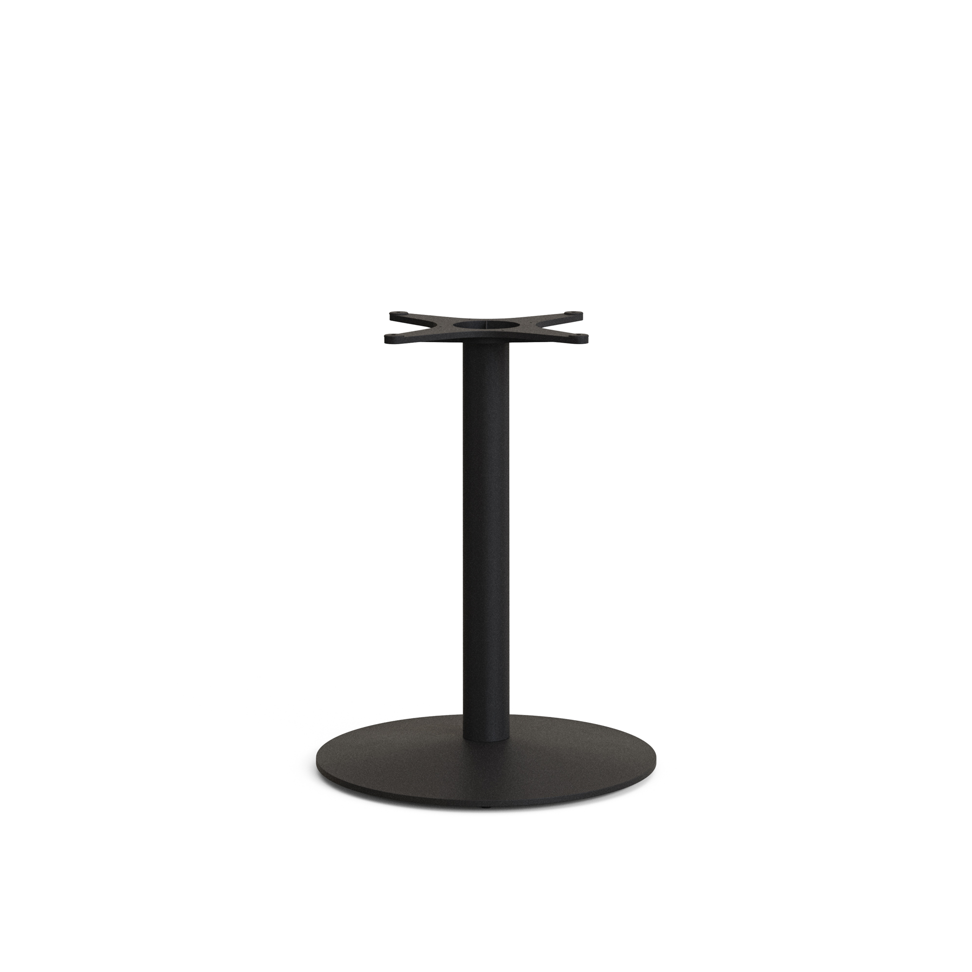 Kave Home Esilda Bar-bordben Med Stor Rund Metalbund Malet Sort Finish