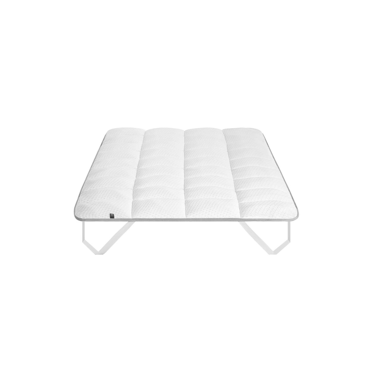 Kave Home Freya Topmadras Hvid Stof 90x190