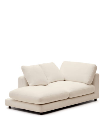 Kave Home Gala Venstre Chaiselong Beige Stof  193x105