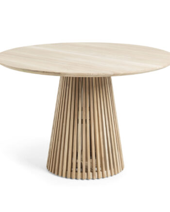 Kave Home Irune Spisebord Natur Teaktræ  Rund  ø120
