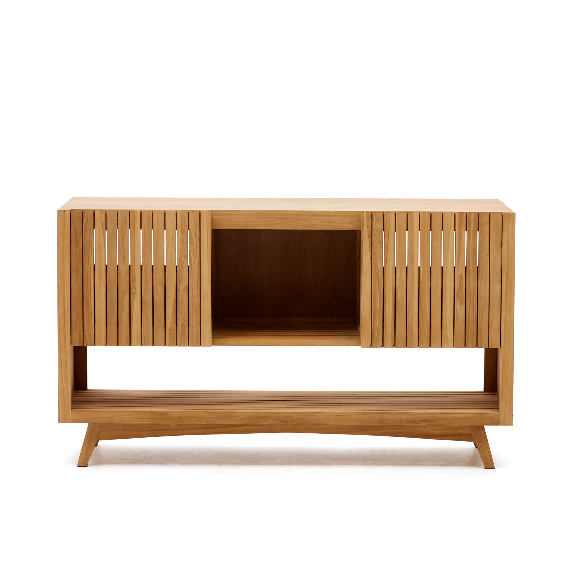 Kave Home Kuveni Badeværelsesskab Natur Teaktræ 140x50