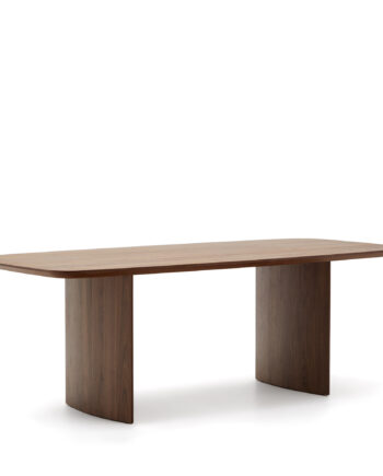 Kave Home Litto Spisebord  Rektangulær Brun Valnøddefinér  240x100