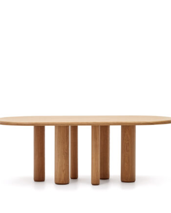 Kave Home Mailen Spisebord  Oval Brun Asketræsfiner  ø220x105
