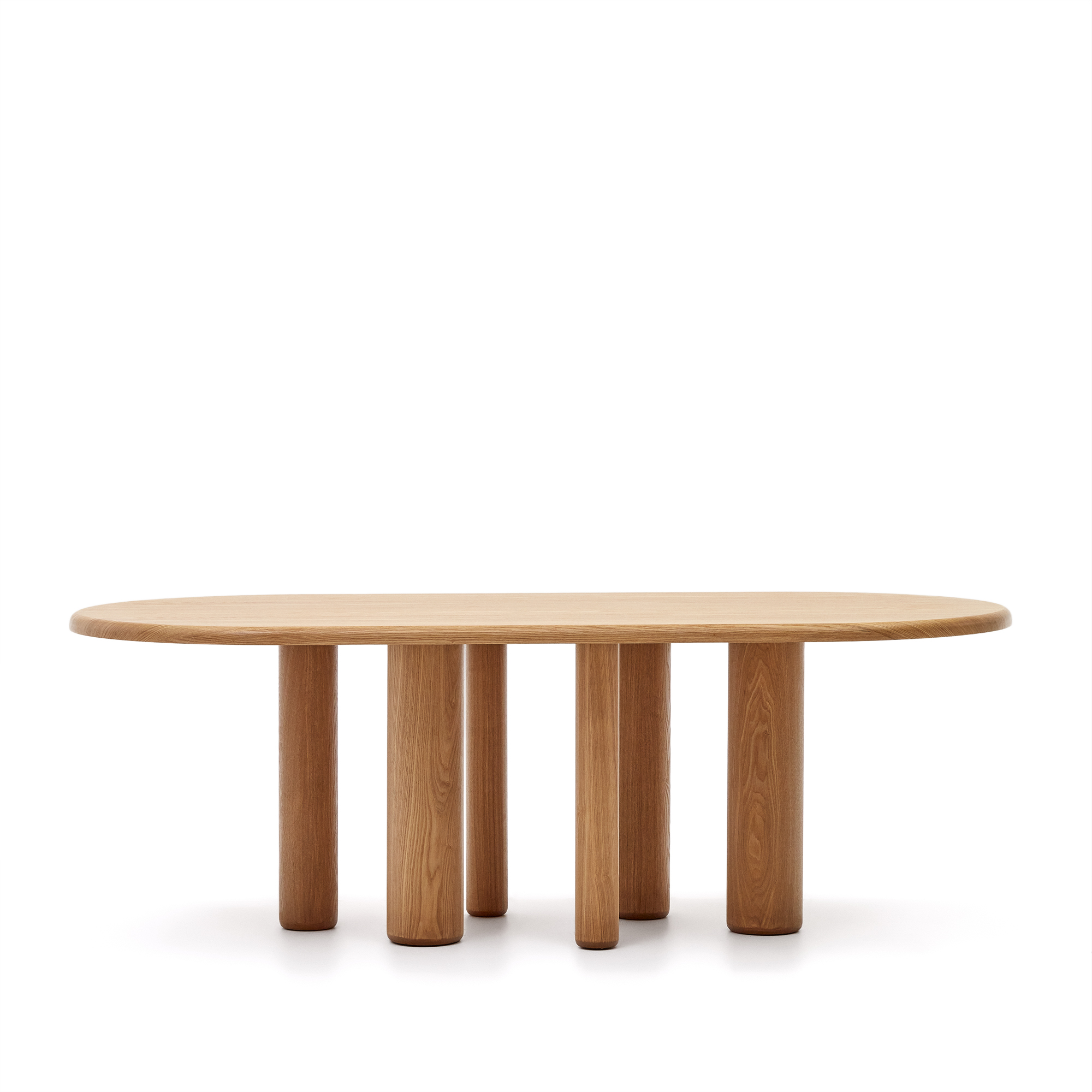 Kave Home Mailen Spisebord Oval Brun Asketræsfiner ø220x105
