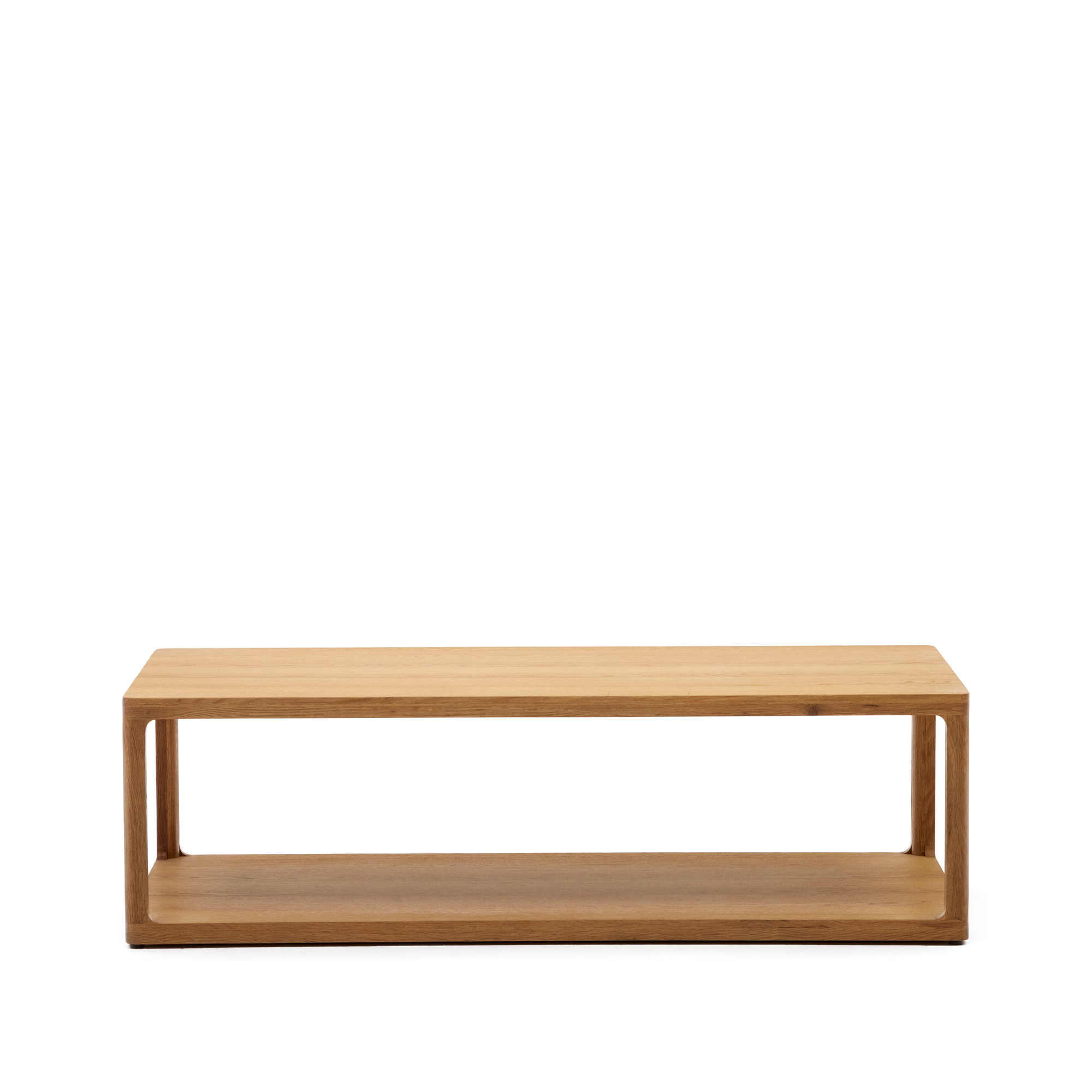 Kave Home Maymai Sofabord Rektangulær Natur Egetræ 140x65