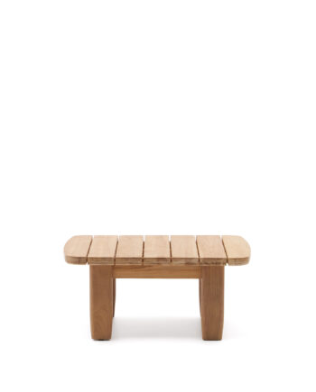 Kave Home Tirant Sidebord  Kvadratisk Natur Teaktræ  70x70