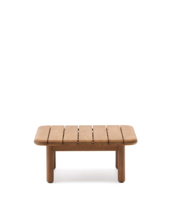 Kave Home Turqueta Udendørs Sofabord  Kvadratisk Natur Teaktræ  70x70