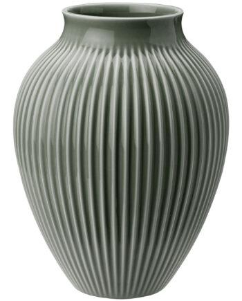 Knabstrup Ripple Celadon Vase 20 Cm  Grøn